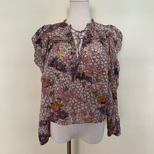 Ulla Johnson floral blouse size 2 US